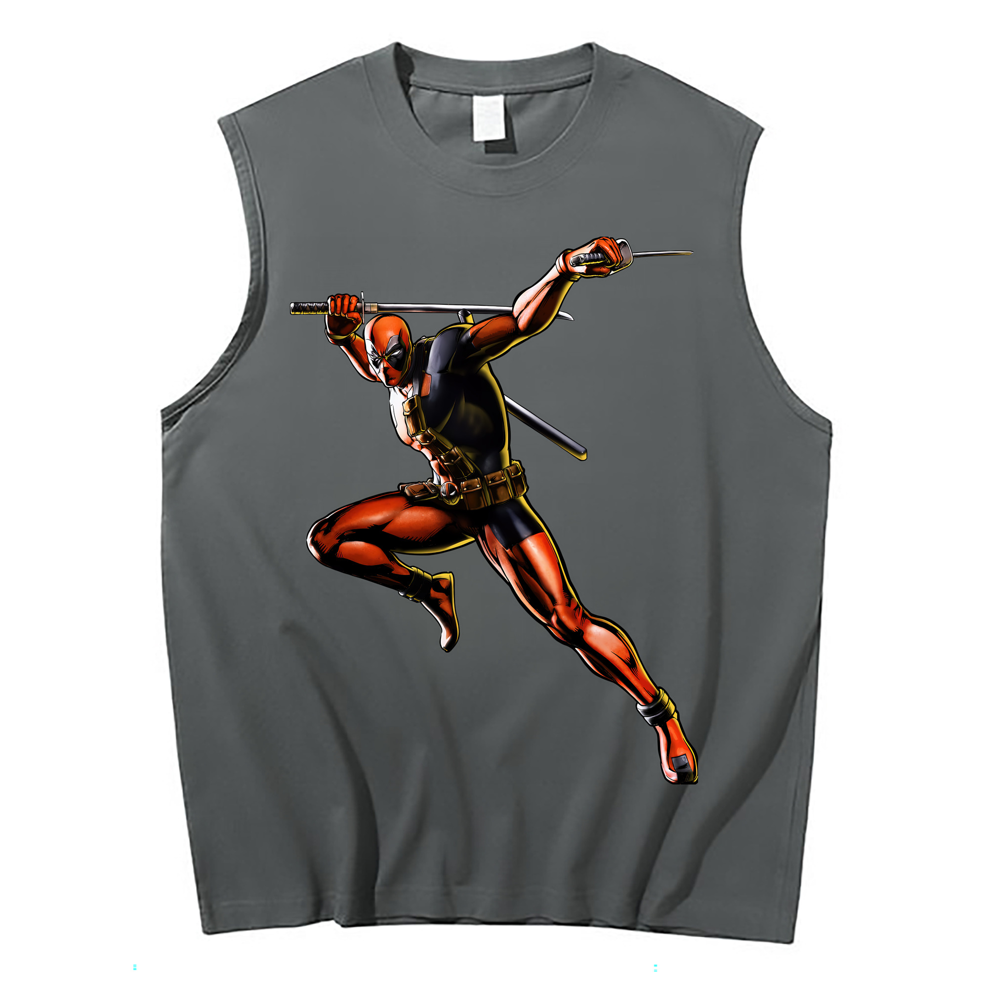 （画像用） Deadpool デッドプール コットン100％タンクトップ（フロントプリント）